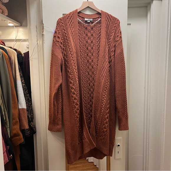 Nili Lotan x Target Long Cableknit Cardigan L - Picture 3 of 7